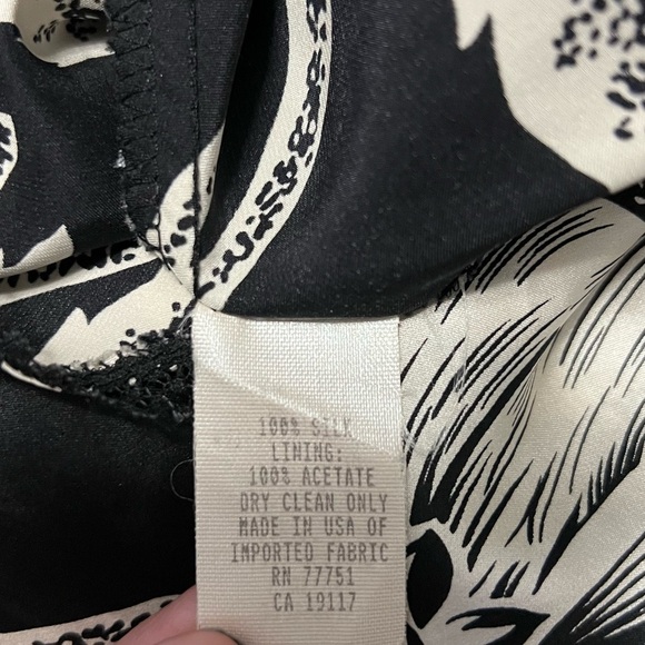 Vintage Betsey Johnson Dress Womens Small Silk Floral 90s Whimsigoth Romantic - Picture 12 of 12